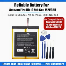 New Battery 58-000280 2955C7 for Amazon Fire HD 10 9th Gen M2V3R5 -Year 2019