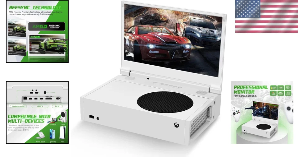 Monitor portátil Xbox Series S - Pantalla IPS de 12,5'' 1080P Foto 2 de 4
