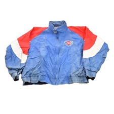 Vintage 1990s Chicago Cubs MLB Embroidered Logo Windbreaker Jacket Men's XL