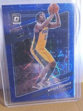 Myles Turner Blue Velocity Prizm 2021-22 Panini Donruss Optic
