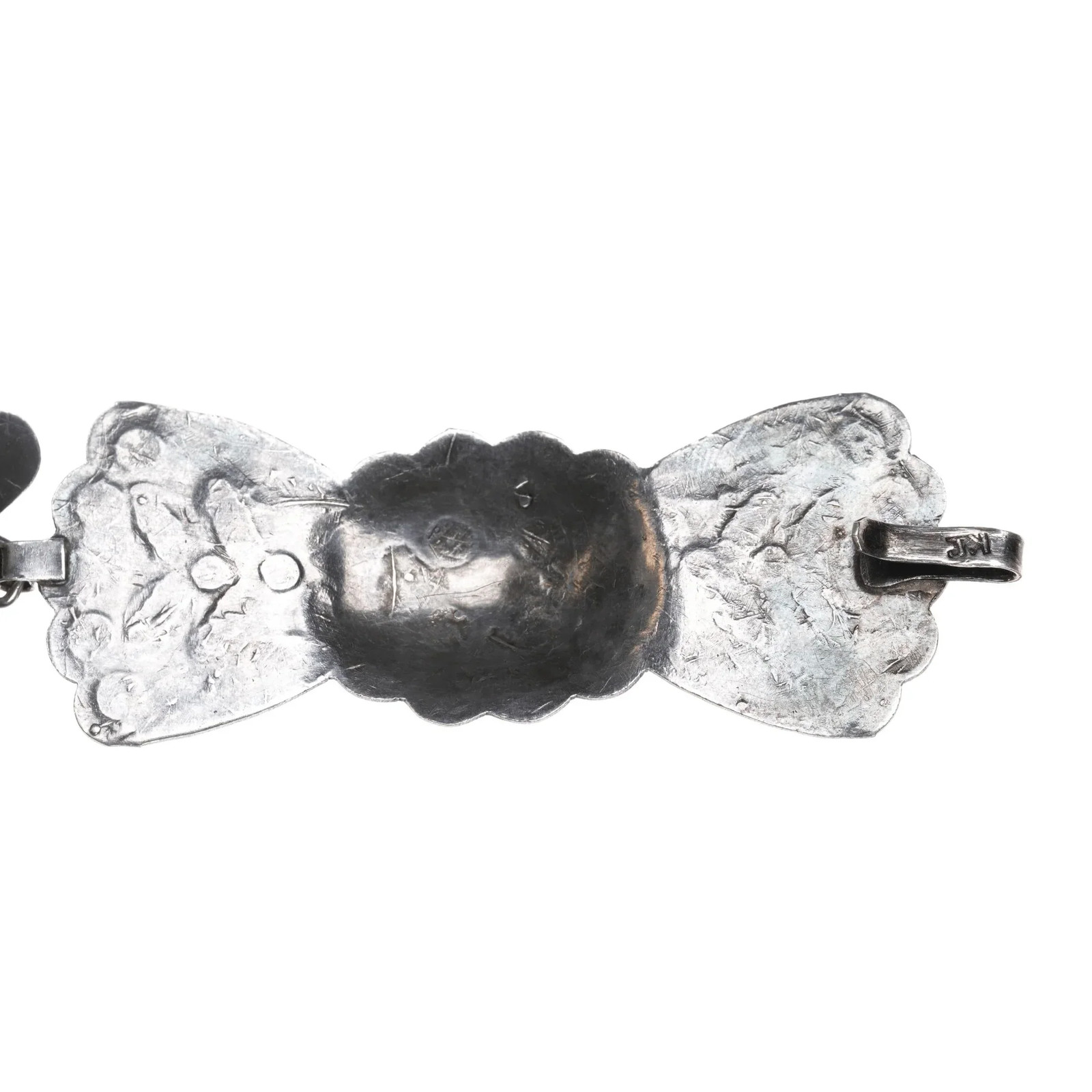 c1940's Signed Native American silver sleeping be… - image 4