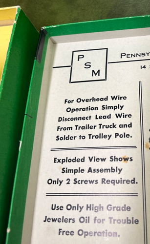 TROLLEY BUS HO overhead wire system scale models PENNSYLVANIA Scale