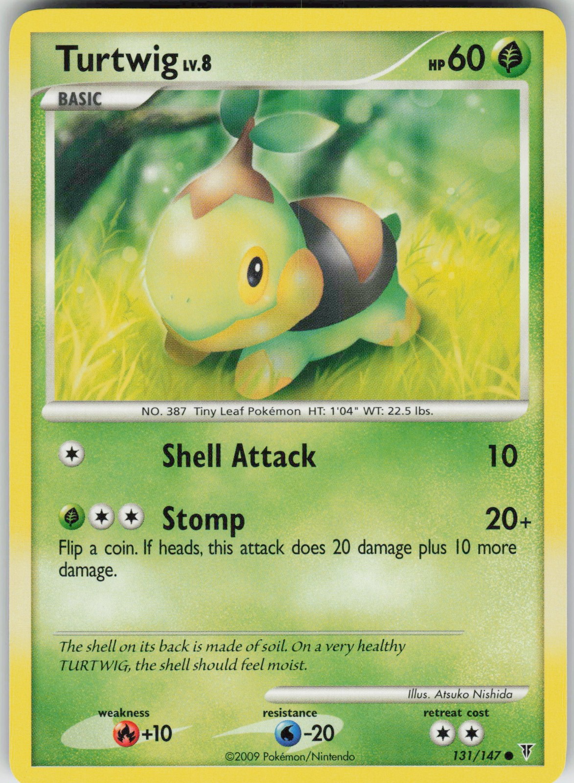 Pokemon Turtwig 131 Supreme Victors Common NM
