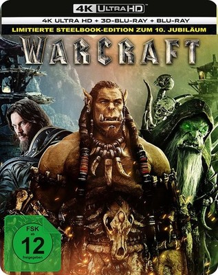 Warcraft - The Beginning - Steelbook [4K Ultra HD Blu-ray + 3D] NEU & OVP