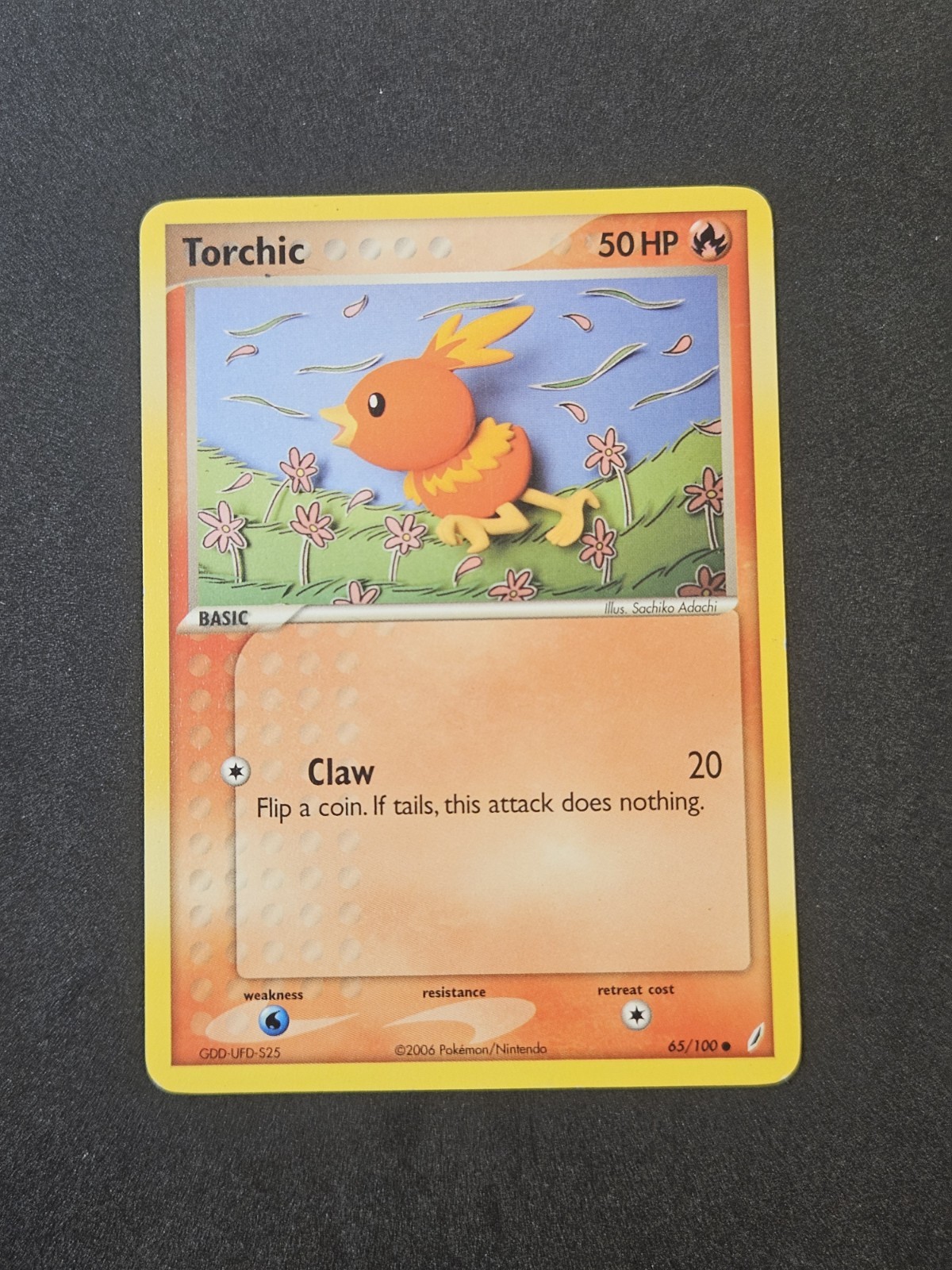 Torchic 65/100 Common Crystal Guardians Pokemon Moderately Played