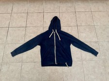 Quikflip Unisex Hoodie Full-Zip Convertible Backpack Blue Small S Hooded Sweater