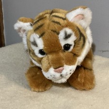 FAO Schwarz Plush Tiger Baby Cub Stuffed Animal Toy Excellent Condition, So Cute