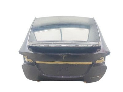 2016-2020 Tesla Model X Rear Truk Lid Liftgate Assy Silver Pmng *Dents+No Cover*