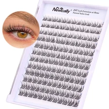 Natural Lash Clusters DIY Eyelash Extension Wispy 144 Pcs Individual Cluster