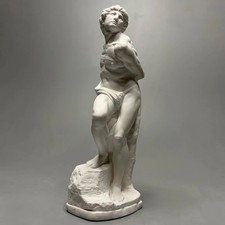 Sculpture d'art esclave rebelle de Michel-Ange artisanale, statue masculine...
