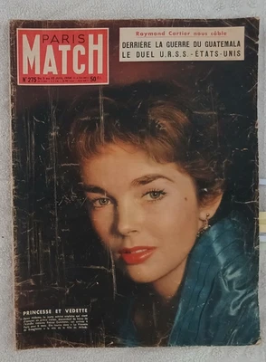 PARIS MATCH N°275 7/1954 DAWN ADDAMS COUPE DU MONDE LE MANS MOIRA SHEARER GUITRY - Photo 1/4