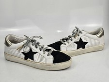 Vintage Havana Gadol Women's Black White Leather Star Sneakers US Size 7.5