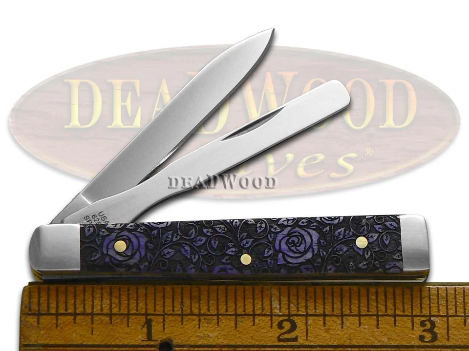 Cuchillo de Bolsillo Case xx Cuchillos Baby Doc Rosas Ultra Violetas 12508R Acero Inoxidable 1/500 Foto 3 de 4