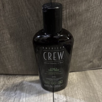 American Crew 3-In-1 Tea Tree Shampoo Conditioner Body Wash 8.4oz 250ml
