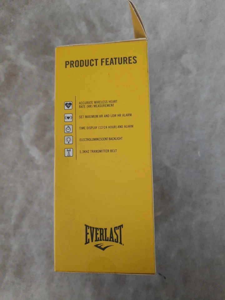 Everlast Women's EVWHR006BK Heart Rate Monitor Pink Rubber Watch w, packaging 	 - Image 3 of 4