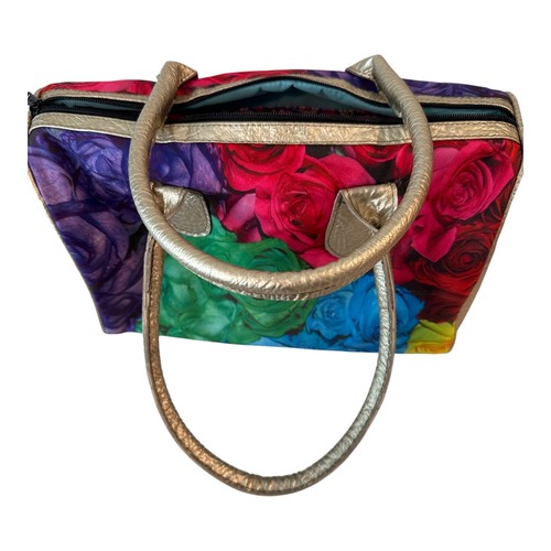 Comeflor Fashion Floral Handbag Zipper Two Handled Purse with matching wallet - Picture 7 of 13