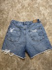 AE American Eagle Highest Rise Baggy Short womens jean Shorts size 6 Distressed — photo 2