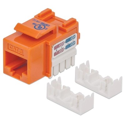 Intellinet Cat6 Modularbuchse UTP Keystone Jack orange 210775