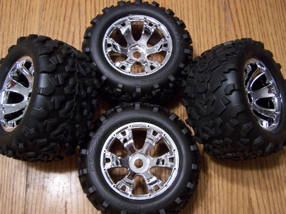 Fits 53097-3 Traxxas 3.3 Revo Maxx Tires & 17mm Geode Wheels 6.3 E-revo / T-maxx - Image 1 of 2