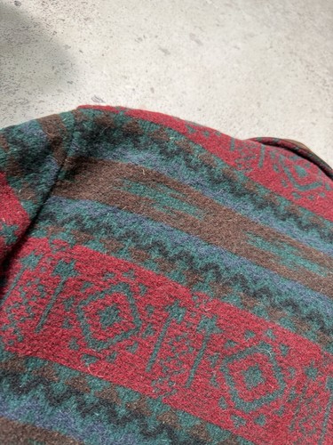 Vtg Woolrich Wool Blend Southwestern Aztec Jacket Coat USA Womens Size L - Picture 22 of 23