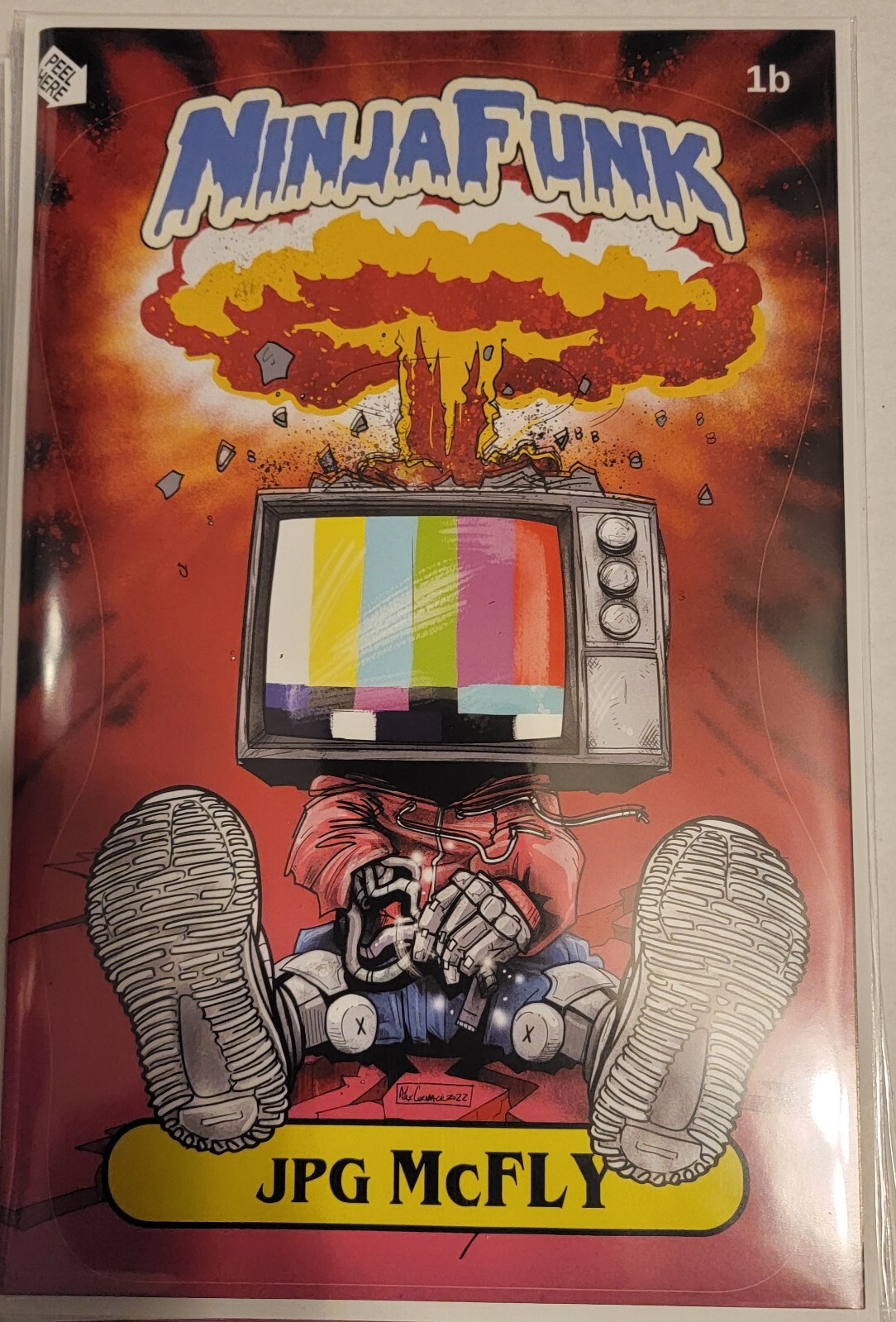 2022 Ninja Funk #1 Garbage Pail Kids Variant 1/600 Trading Card with COA-image