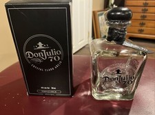 Botella de Tequila Anejo Vacía Don Julio 70 Aniversario con Caja 750 ml