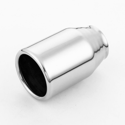 Polished 304 Stainless Steel 2" Inlet Exhaust Tip 3" Out Rolled 4.72" L Weld On - Bild 2 von 7