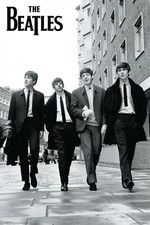 Beatles Poster Group Shot Black And White 24 inches by 36 inches