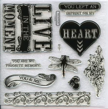 Close To My Heart My Acrylix D1591 Skylark Unmounted Stamps Dragonfly Memories