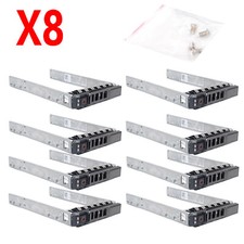 8Pcs 2.5" SAS SATA HDD Hard Drive Tray Caddy Screw for Dell R720 R620 R520 R420