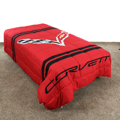 Corvette Reversible Comforter Set, Choose from Twin, Full or Queen