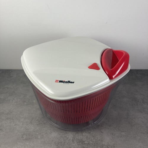 MUELLER Large 5L Salad Spinner Vegetable Washer with Bowl, AntiWobble
