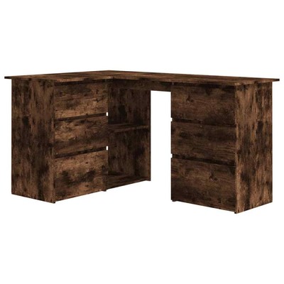 Corner Desk Computer Desk Workstation Table Workstation Engineered Wood vidaXL v