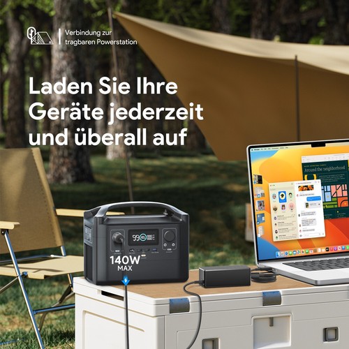 140W USB-C Car Charger für MSI Titan 18 2024 i9 RTX4090 & MacBook A3113 - Afbeelding 3 van 7