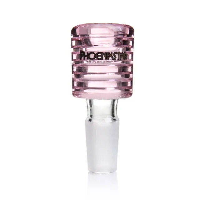 Glass Bowl Star Screen Slide - 14mm & 18mm, Extra Thick Borosilicate, Pull-Out Design