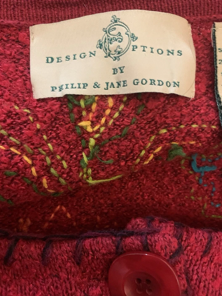 Design Options By Phillip And Jane Gordon Size Large Sweater Cardigan Foto 4 de 4