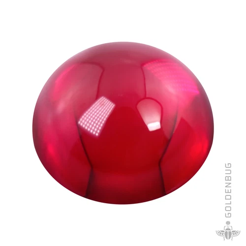 Ruby Loose Gemstone Lab-Created Genuine Red Corundum Round Cabochon Stone EU - product listing photo