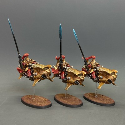 Warhammer 40K Vertus Praetors PRO Painted TRIO - Custodes Jetbikes w/ Salvo