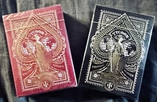 Tycoon Black And Red Deck Playing Cards Poker Size USPCC Theory 11  NEW!