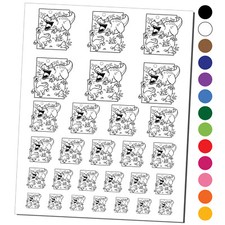 Carnotaurus Horned Dinosaur Roaring Temporary Tattoo Water Resistant Set