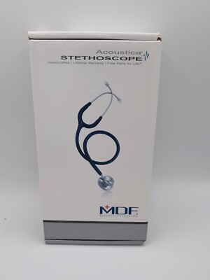 Acoustica Stethoscope Dual Head MDF Instruments 747XP - Black - Latex Free