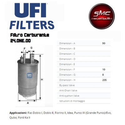 Kit Tagliando 4 Filtri Compatibile Con Fiat Grande Punto 1.3 - Foto 3