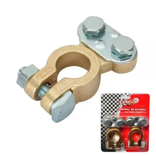Pair 12V Battery Terminals – Car Van Leisure Vehicle Clamps (Positive + Negative - 第 1/6 張圖片