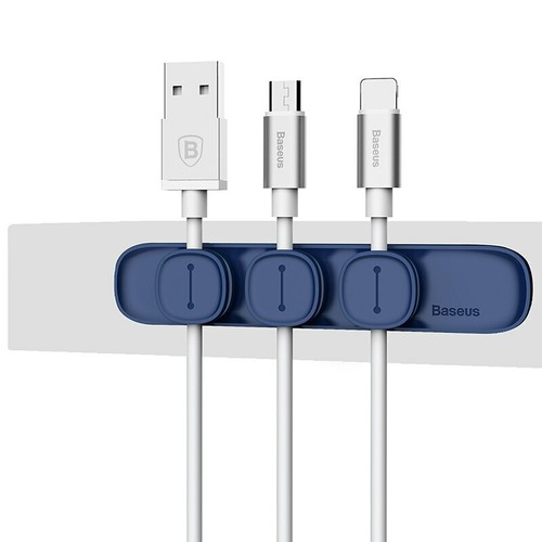 Baseus USB Data Cable Winder Clip Organizer Magnetic Holder Desktop Management - Photo 8/8