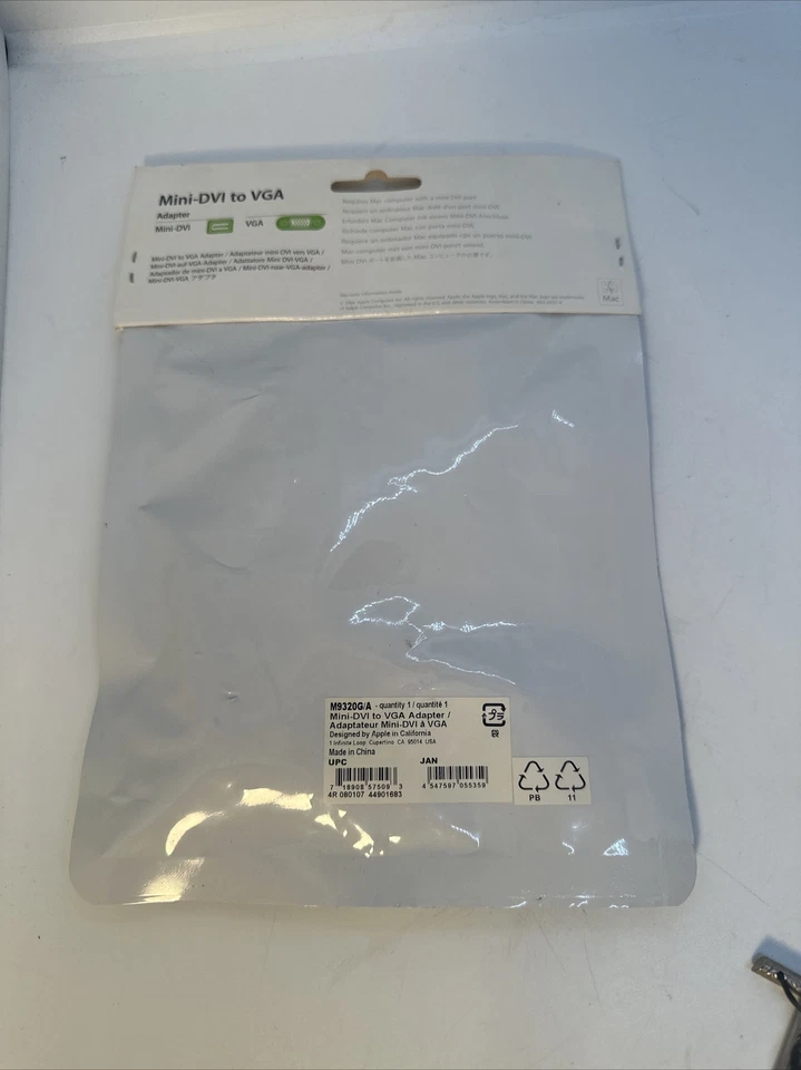 APPLE MACBOOK MINI DVI TO VGA ADAPTER M9320G/A - Image 2 of 3