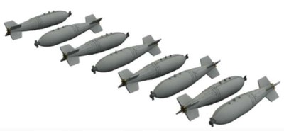 1/72 Aircraft- British 1000lb Retarded Bombs (Photo-Etch & Resin)