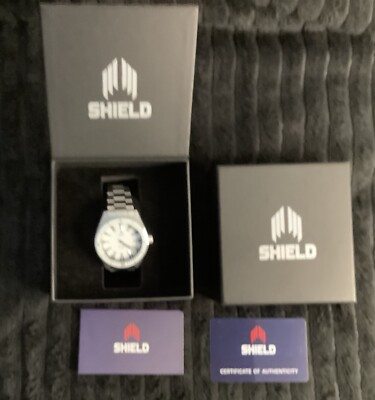 Shield  Nitrox  Stainless Steel/White, Diver, Exhibition Case, Japan Auto, New!
