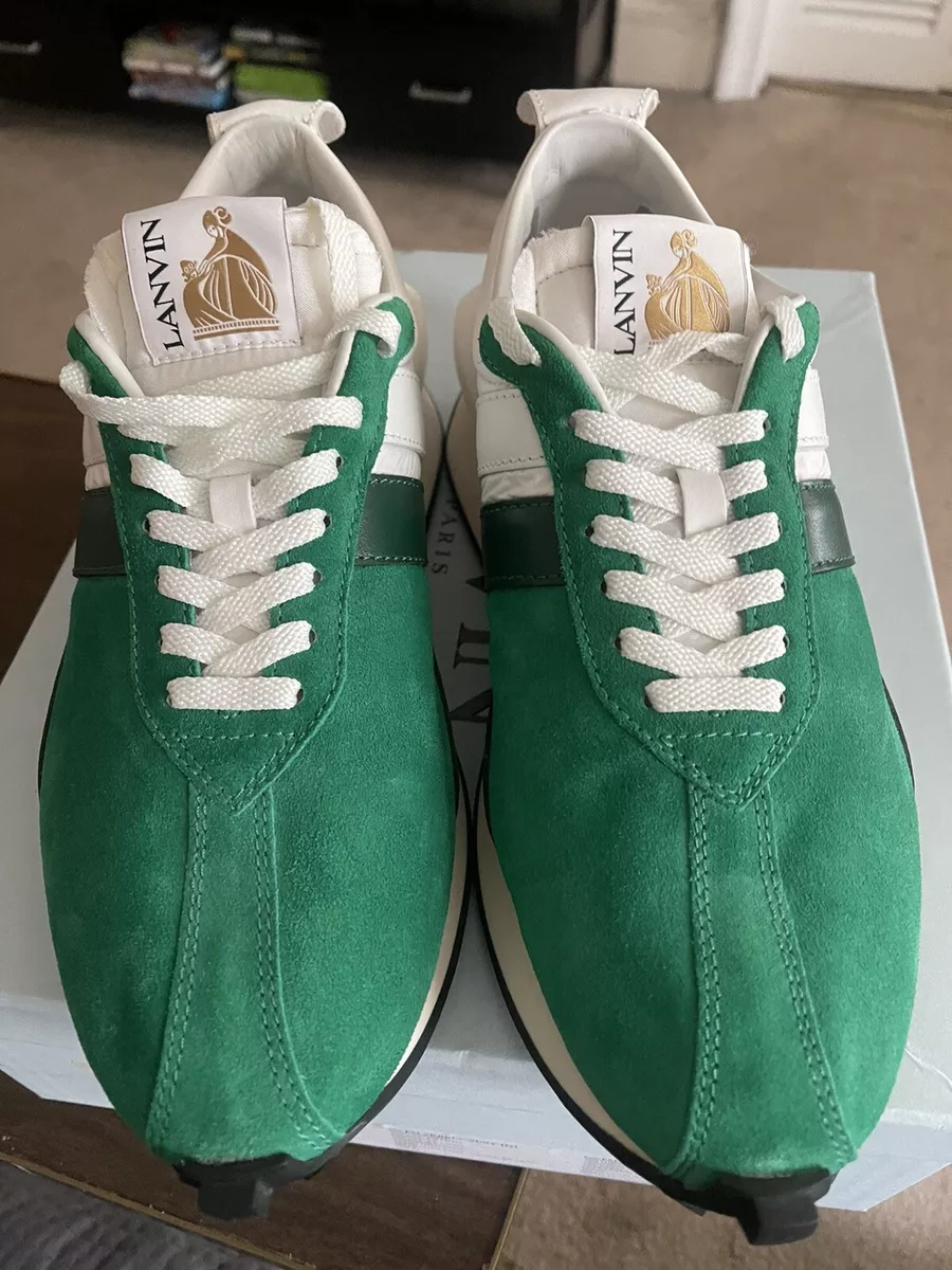 faldt Uartig Beroligende middel NEW!Lanvin Bumper Sneakers White/Green 11US/44EU | eBay