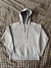 Our Legacy Single Hood Melange Grey Scuba Hoodie Size 46 (S) Small Boxy