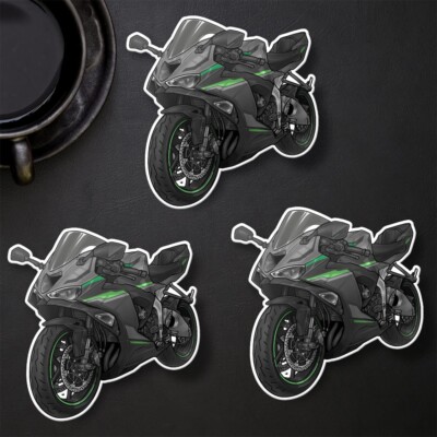 ZX-6R 2024-2025 Stickers - Set of 3 KissCut Decals for Kawasaki
